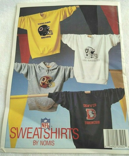 NFL Sweatshirts In Waste Canvas Counted Cross Stitch Pattern Booklet 1988 - Picture 2 of 5