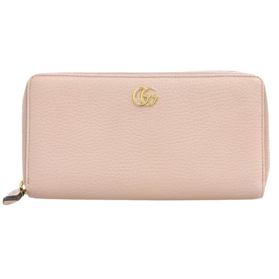 GUCCI GG Marmont Logo 456117 496334 Wallet Leather Pink #006 | eBay