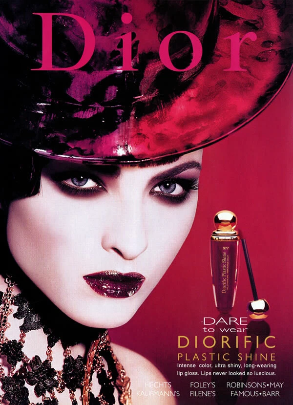 1999 Dior Galliano Diorific Kristina Semenovskaya maquillage 1 page MAGAZINE AD