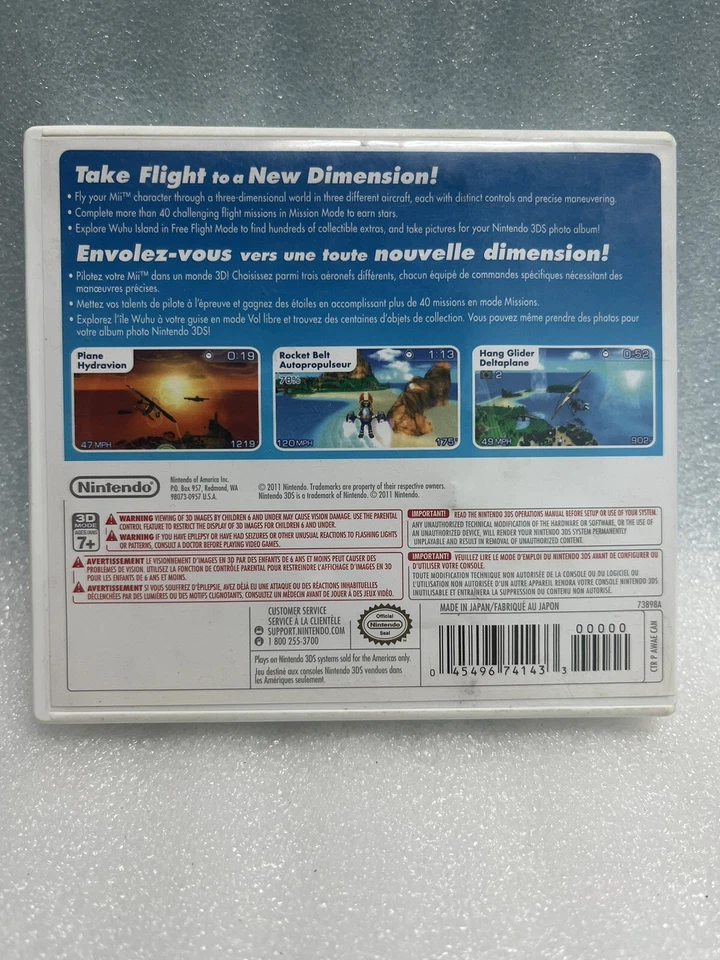 Pilotwings Resort Nintendo 3DS No man Tested - Image 3 of 4