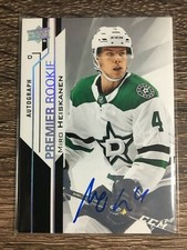 Miro Heiskanen 2018-19 Premier Rookies Silver Spectrum Auto Group A 1:26 C'D #94