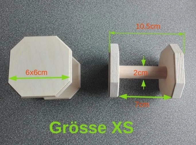 OBEDIENCE Apportierholz Apportel Bringholz farbig natur Kunststoff Hundesport - Bild 3 von 4