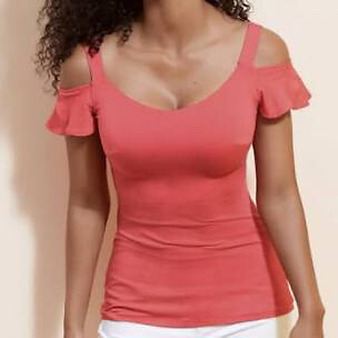 bardot cold shoulder top