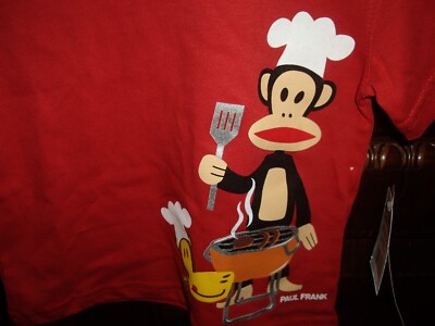 T8 Boys Size 18M Paul Frank Julius Logo Red T-Shirt Grilling | eBay