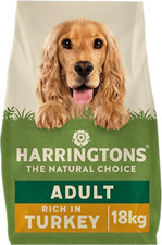 Harringtons Complete Dry Adult Dog Food Turkey & Veg 18 Kg - Made with All Natur 2.40 per kilo