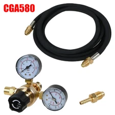 Argon CO2 For Lincoln Mig Tig Flow Meter Welding Regulator Welder Gauge Gas+Hose