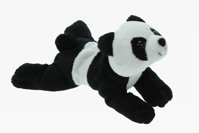 Kuscheltier Panda Bär süß Plüschtier liegend niedlich Länge 18 cm