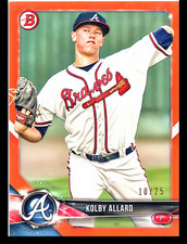 2018 Bowman Prospects Orange #BP28 Kolby Allard /25