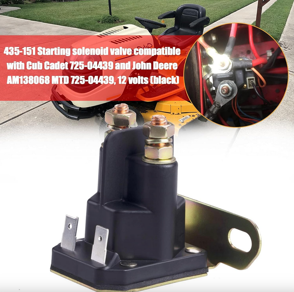Rotary Solenoid Starter For MTD TroyBilt Pony John Deere Scotts Mower