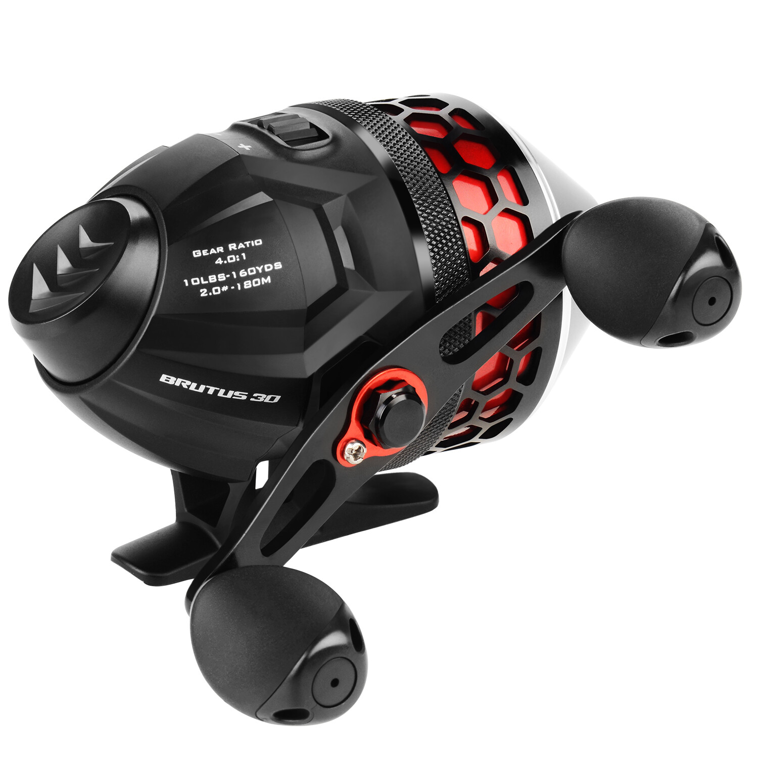 KastKing Brutus High Speed Spincast Fishing Reel Spooled 10 LB Monofilament Line