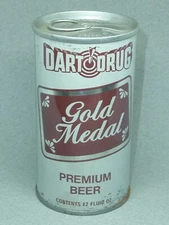 Empty Bottom Opened 12oz Dart Drug Gold Medal Premium Beer S.S. Tab-Top