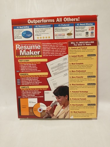 Individual Software Resume Maker Professional Version 12, With Booklet - Picture 6 of 6