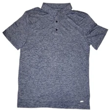 Amazon Essentials Mens Casual Blue Collared Neck Short Sleeve Tshirt Size Medium