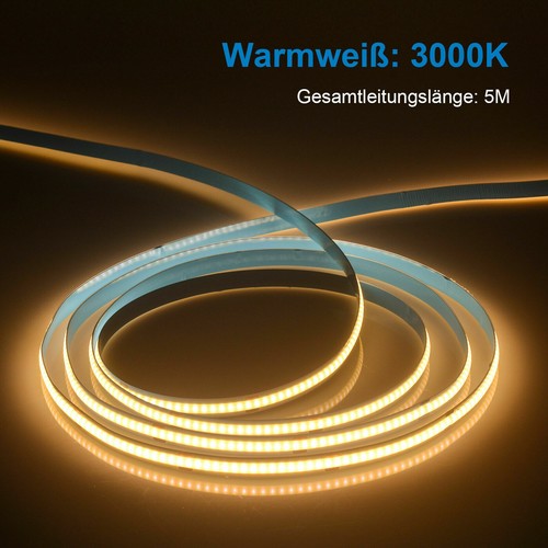 5V USB Dimmer COB LED Strip Streifen Band Stripe keine Lichtpunkt Flexible 2m - Picture 14 of 20