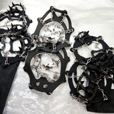 3 pair Crampons Ice Cleats for Shoes Boots Anti Slip Snow Grips Spikes Women Men