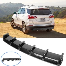 For Chevy Equinox Carbon Fiber Car Rear Bumper Diffuser Lip Spoiler Body Kit