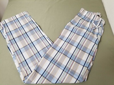 New Mens 100% Cotton Drawstring Lightweight Sleep Lounge Pants.