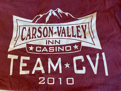 Vintage T-shirt Men's Large Carson Valley Inn Casino Team CVI 2010