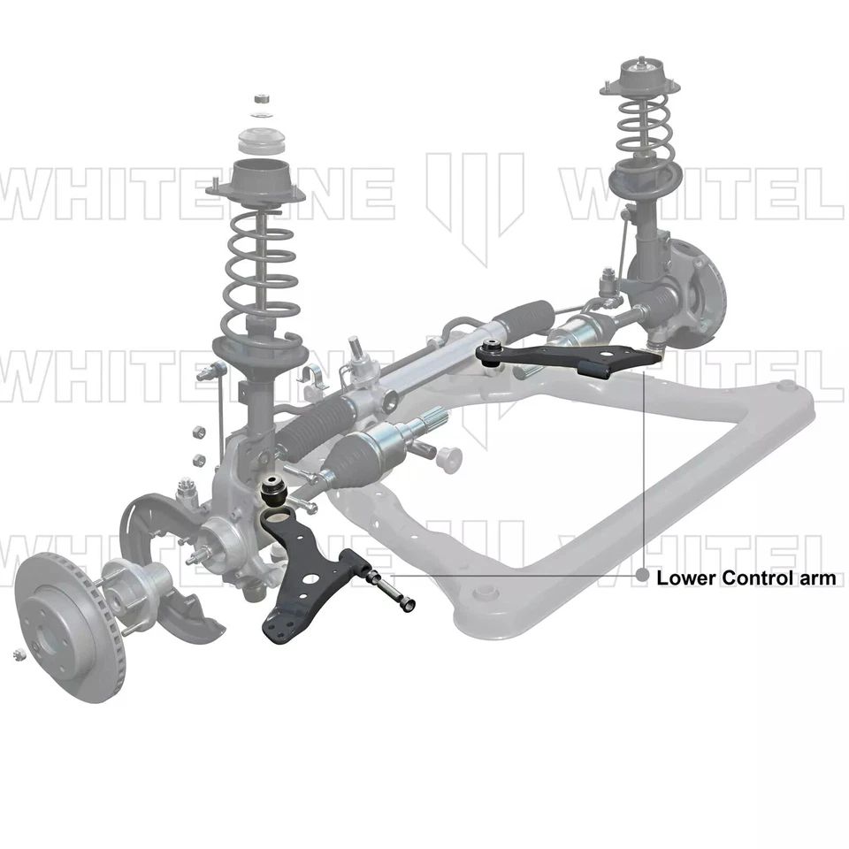 Kit de brazos de control inferiores delanteros Whiteline KTA291 para 07-14 Subaru Impreza WRX/Sti Foto 4 de 4