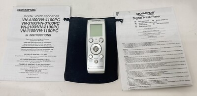 Olympus VN-4100PC Handheld Digital Voice Recorder WORKING comes with all papers