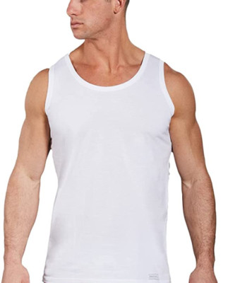 Herren Weites Schulter Unterhemd Baumwolle Warm Interlock Navigare 110 Unterhemd