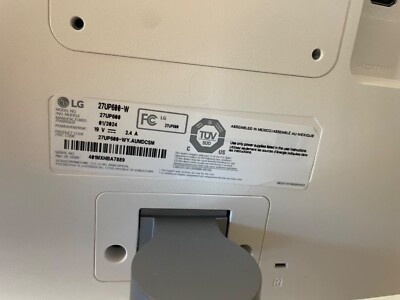 BRAND NEW (x2) - LG 27UP600-W 27