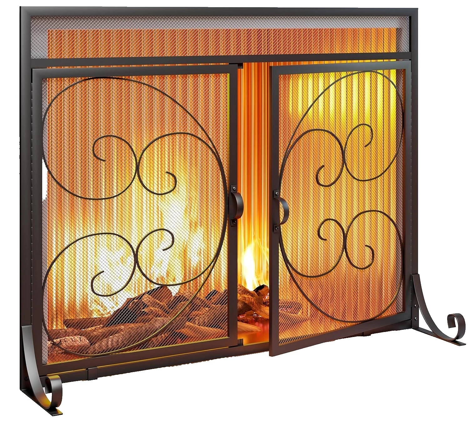Steel Fireplace Screens