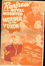 Murder on the Yukon James Newill  Polly Ann Young Dave O'Brien western pressbook