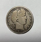 1913 Barber Half Dollar Better Date Nice VG  LOW MINTAGE