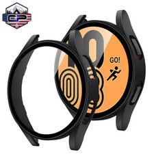 Fr samsung Galaxy Watch4 40/44mm Full Case Cover Tempered Glass Screen Protector