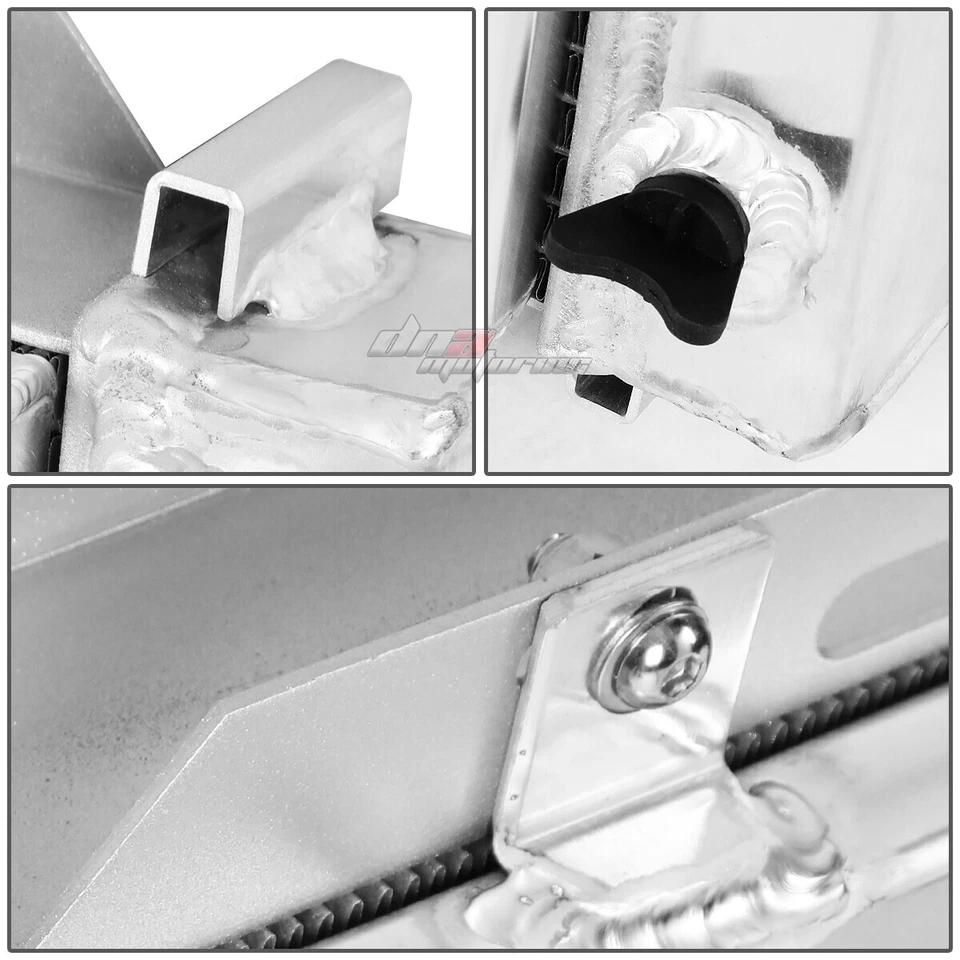 FOR 1979-1993 MUSTANG FOX 3-ROW PEFORMANCE ALUMINUM RADIATOR+COOLING FAN SHROUD - Image 4 of 4