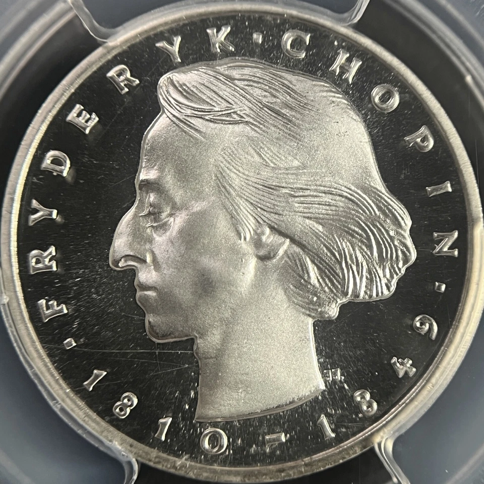POLAND. 1972, 50 Zlotych, Silver - PCGS PR69 - Top Pop 🥇 Fryderik Chopin - Image 4 of 4