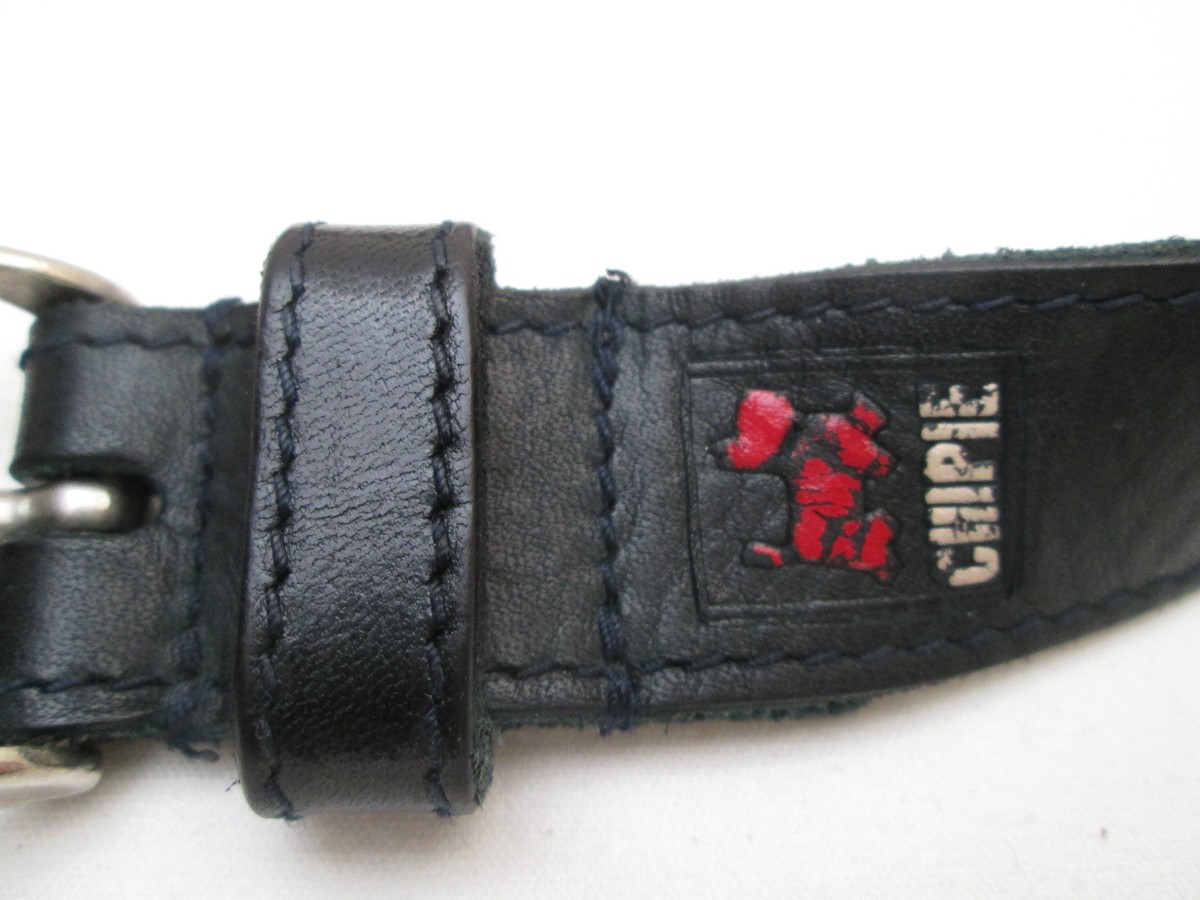 Ceinture Chipie bleu marine dorée : Achat occasion | Ceintures (femme) Vintage Marine Bon état