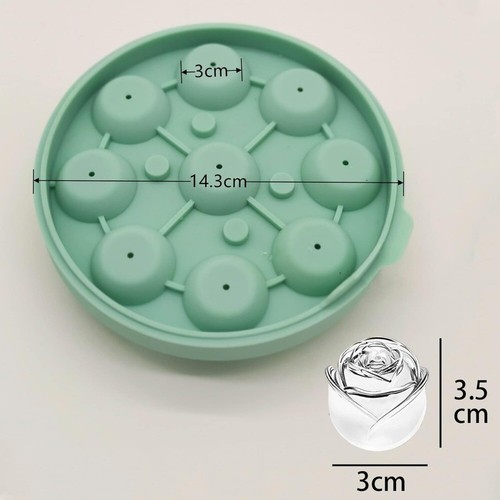 Ice Cube Tray Rose Ice Mold with Lid for Juice Bottles, Cocktail Parties 1-3pcs - Picture 4 of 7