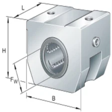 KGHK12-B-PP-AS INA 12 x 40 x 28,2 mm LINEAR BALL UNIT