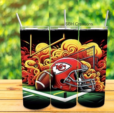 20 oz  Kansas City Helmet  theme insulated Tumbler