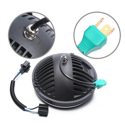2x DOT Reflector 7'' Round LED Headlight H4 Sealed For Jeep Wrangler CJ TJ JK LJ - Picture 12 of 12