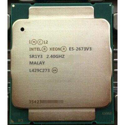 Intel Xeon E5-2673 V3 CPU 12 Core 2.4GHz 30MB (SR1Y3) Socket 1356 120W Processor