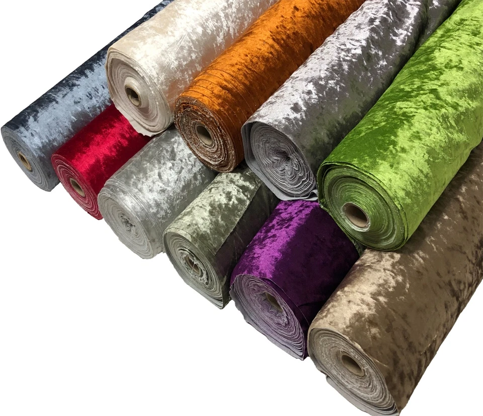 A-EXPRESS Pannesamt Samt Stoff Möbelstoff Crushed Velour Hochzeit Bekleidung Kissen Deko