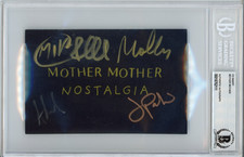 Mother Mother BAND SIGNED Nostalgia Album Art Card BAS Beckett COA Autograph