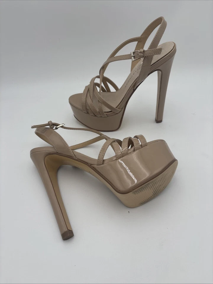 Tacones de aguja para mujer Chinese Laundry Nude Teaser 2 plataformas con tiras concurso graduación Foto 4 de 4