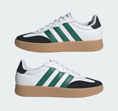 adidas Barreda JR1323 White Black Green Gum Men display picture 1