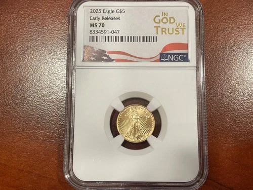 2025 American Gold Eagle 1/10th oz. - NGC MS70 Early Releases
