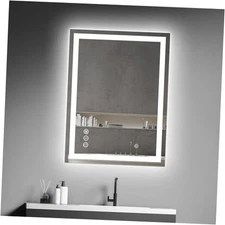  24''x32'' LED Bathroom Mirror with Light, Lighted 24"L x 32"W Led Mirror
