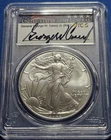 2022 $1 SILVER EAGLE PCGS MS70 FIRST STRIKE GENERAL GEORGE CASEY SIGNED LABEL