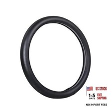 Car Steering Wheel Cover,Universal 15 Inch Premium Leather Car Steering Black