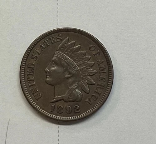 1892 indian head cent AU++