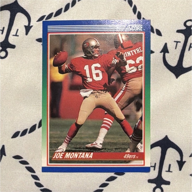 Score 1990 Score Joe Montana #1 San Francisco 49ers NFL Football Base Set