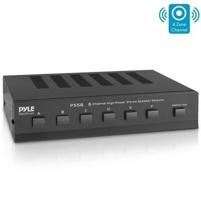 Pyle High Power Stereo Speaker Selector Up to 6 Pairs 100W/Channel PSS6