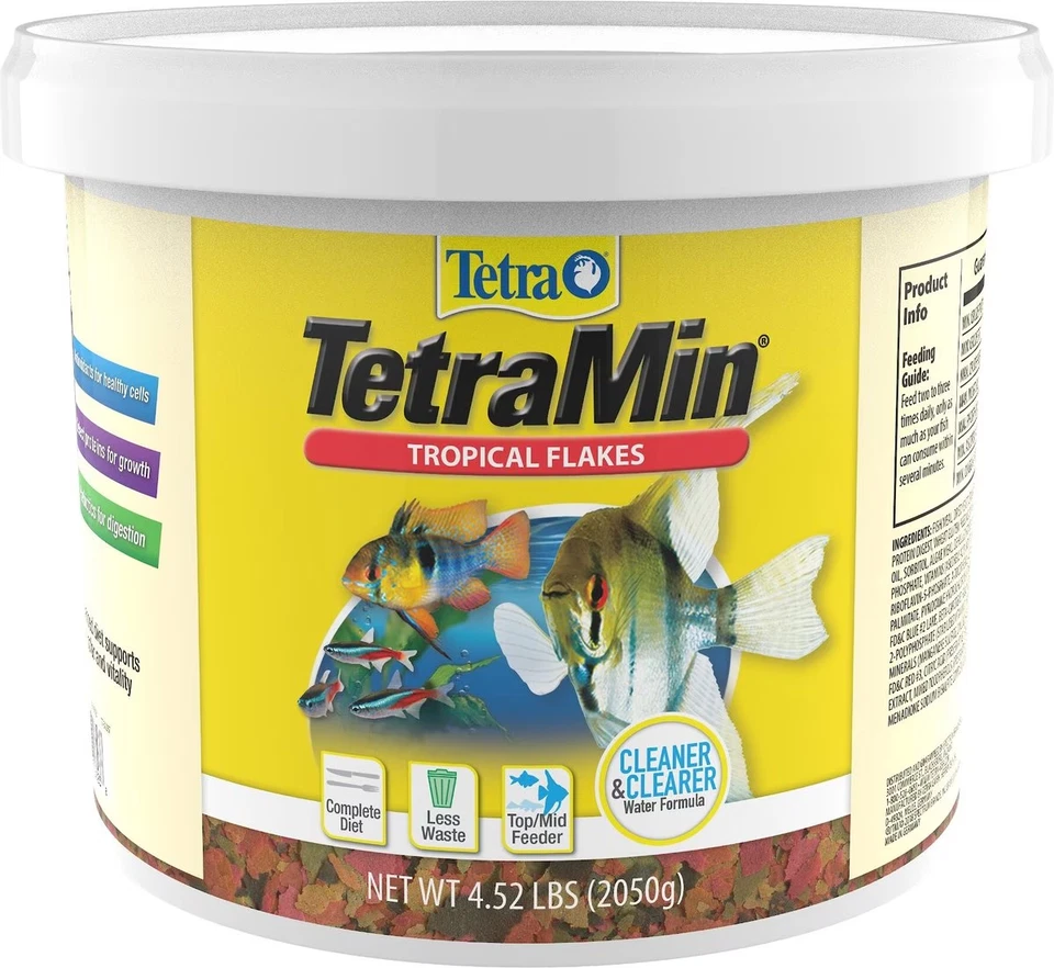 Paquete de 2 copos tropicales Tetra TetraMin, alimento nutricionalmente equilibrado para peces, 4,52 libras Foto 2 de 4